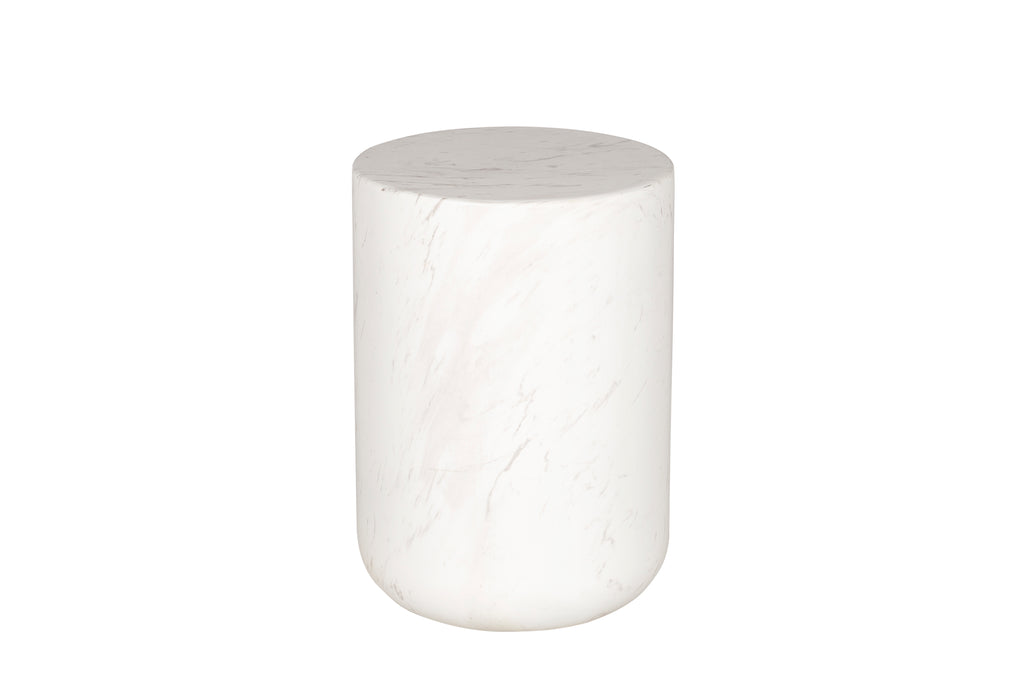 Bonham White Marble Side Table