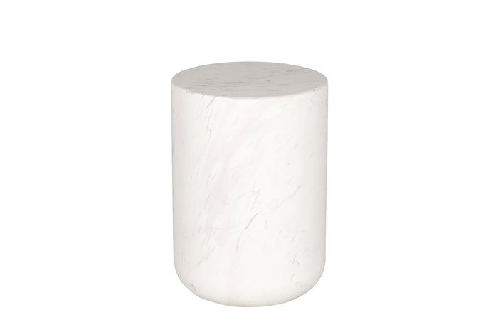 Bonham White Marble Side Table