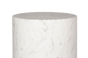 Bonham White Marble Side Table