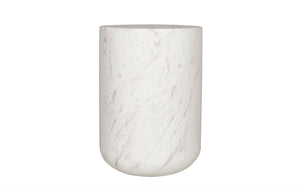 Bonham White Marble Side Table