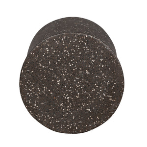 Hourglass Black Terrazzo Round Side Table